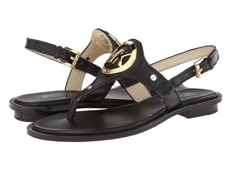 michael kors aubrey charm thong black|Michael Kors Aubrey Charm Thong Sandals, Mocha .